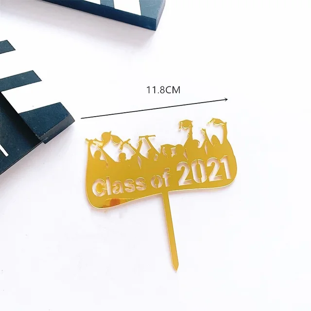 Acrylic Graduation Season Cake Decoration Insert 6 Style - Shop at LoveMi
