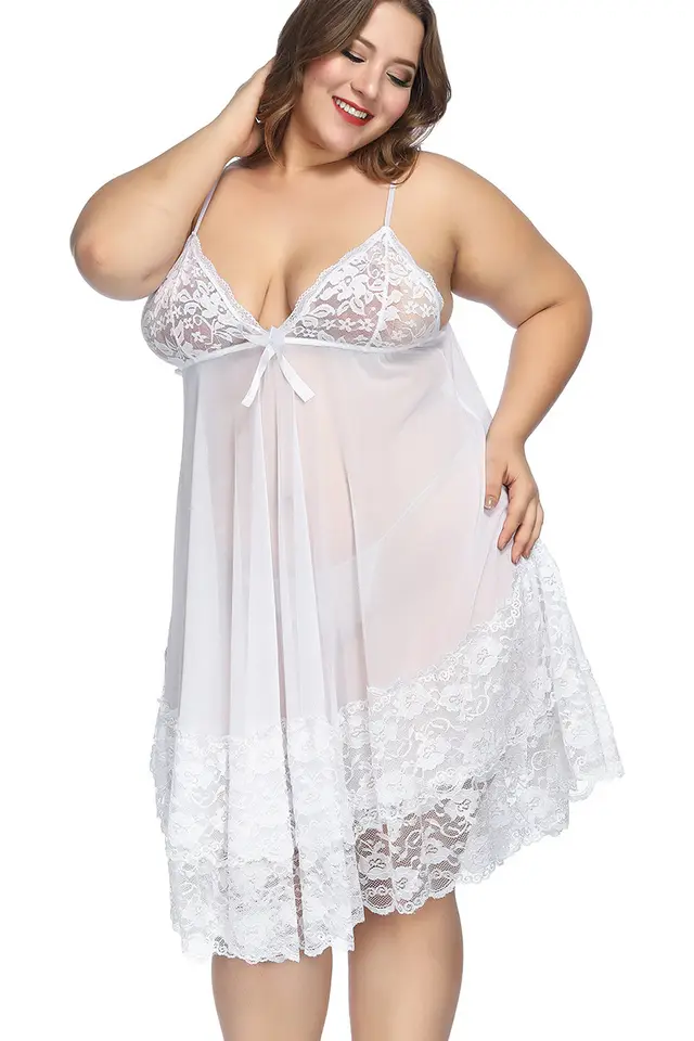 Women's Perspective Sexy Nightdress Sexy White - Shop at LoveMi
