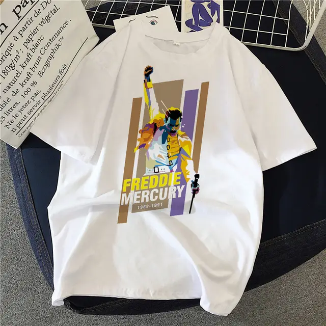 Musical Rock Singer Print Crew Neck T-shirt - 12Style