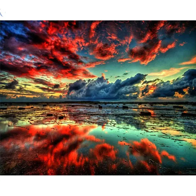 Flower Landscape Character Photo Decorative Painting Colorful - Shop at LoveMi