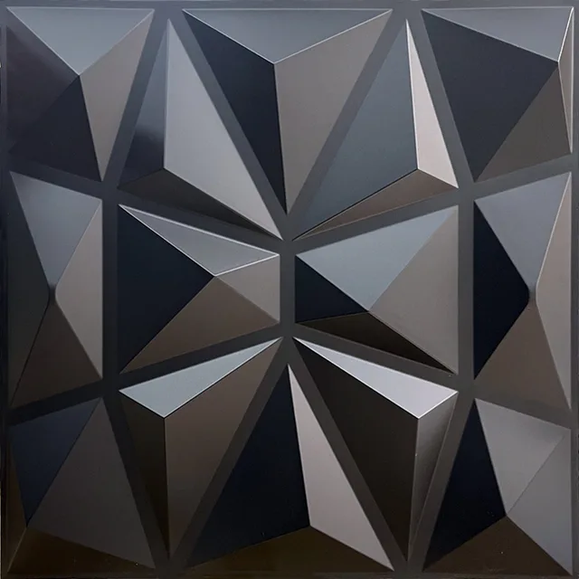 Pvc Three Dimensional Board Background Wall Direct Sales Wall Panel 3D Three Dimensional Wall Stickers Bump And Relief Wall Stickers Wall Panels PV... Black 50X50Cm - Shop at LoveMi