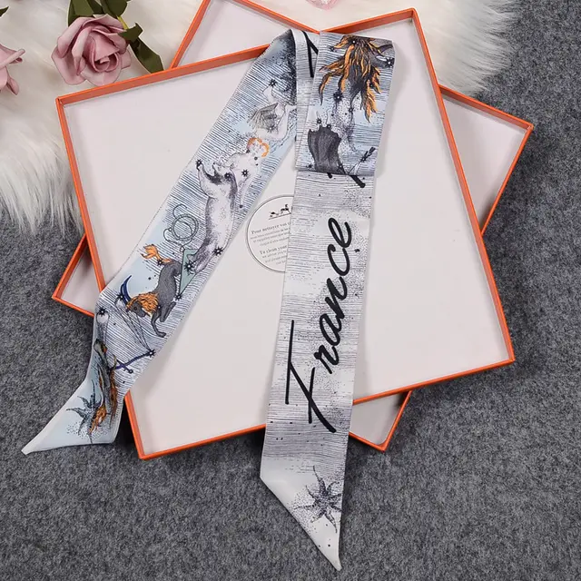 Lady Scarf With Spring Flowers And Herbs Photo Color - Shop at LoveMi