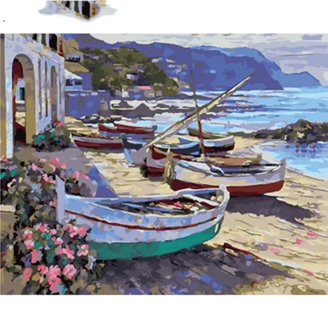 Digital Oil Painting Photo Customization Landscape Man Blue - Shop at LoveMi