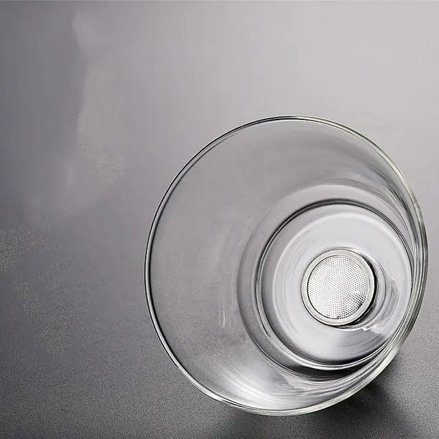 Kung Fu Tea Cup Simple Magnetic Tea Brewing Maker Glass Tea Set White - Shop at LoveMi