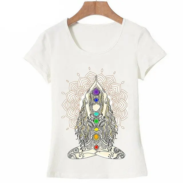 New Women T shirts Casual Harajuku Buddha Mandala Lotus G - Shop at LoveMi