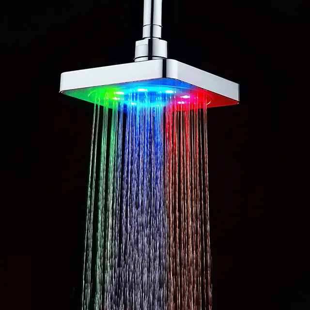 Colorful Square Temperature-Controlled Luminous Top Spray - Colorful - View 1