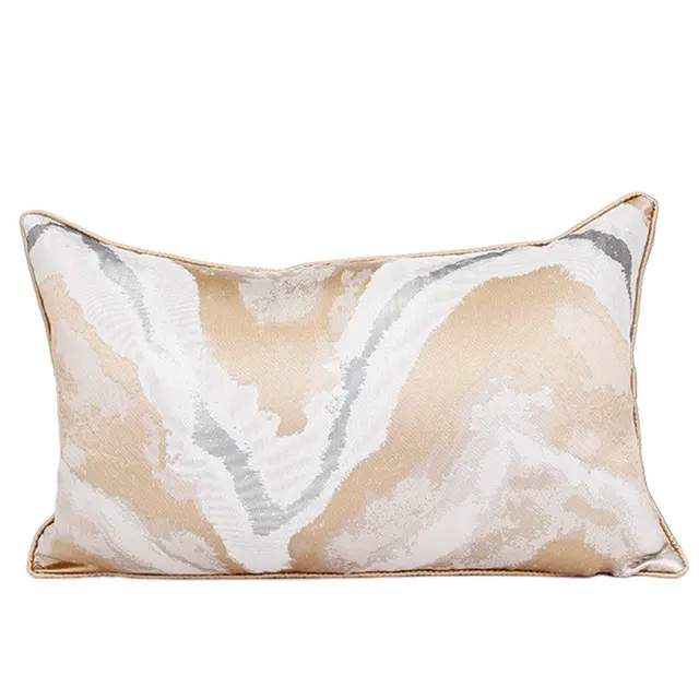 Modern And Simple Champagne Gold Light Luxury Backrest American Lumbar Pillow - Shop at LoveMi