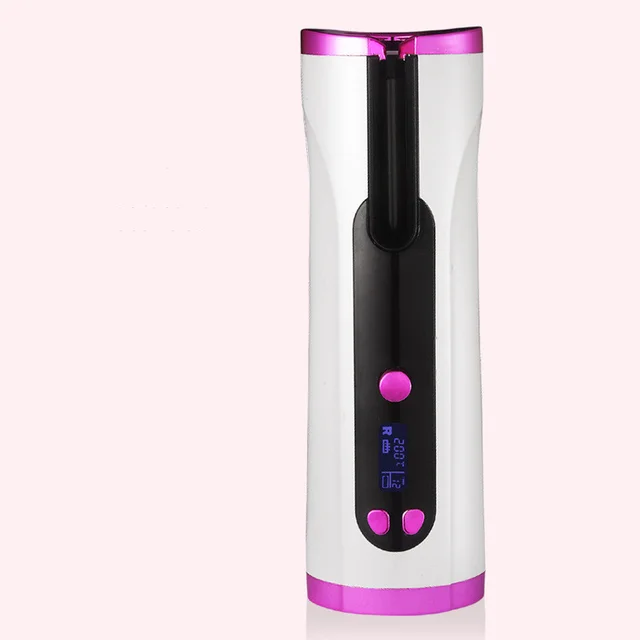 Fully Automatic Curling Iron Portable Wireless White - Shop at LoveMi