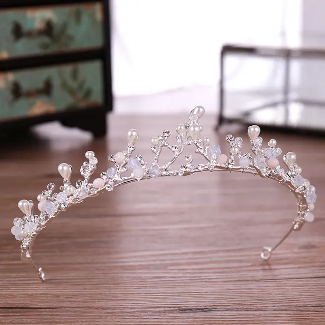 Flower Pearl Children's Hair Accessories Accessories Bridal Tiara Hg189Y - Shop at LoveMi