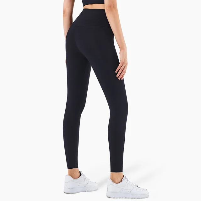 Yoga Fitness High Waist Pants Breathable Stretch No Embarrassment Line Sports Hip lifting Leggings Black - Shop at LoveMi