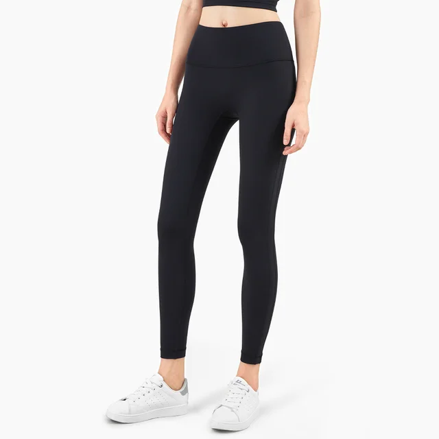 No T line Anti curling High waisted Peach Hip Leggings Black - Shop at LoveMi