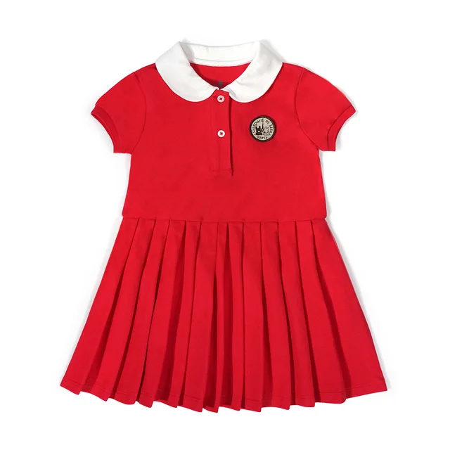 Casper And Lisa Girls Girls Baby Summer Dresses College Polo New Style Skirt Trend Red - Shop at LoveMi