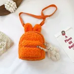 Bunny Ears Backpack, Bear Bag Plush, Super Cute And Cute For Children - Orange - View 1