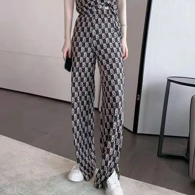 High Waisted Straight Loose Wide Leg Pants Black Pants - Shop at LoveMi
