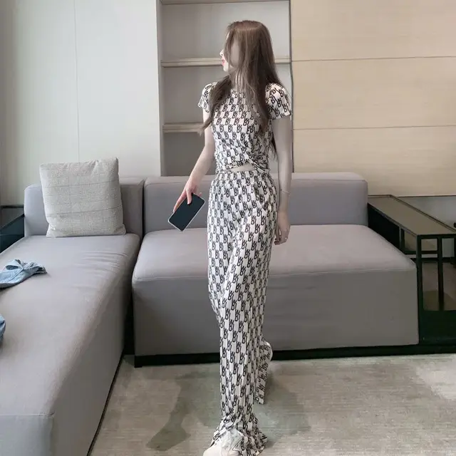 High Waisted Straight Loose Wide Leg Pants White Suit - Shop at LoveMi