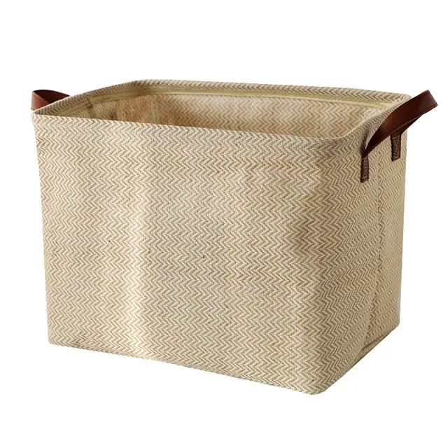Simple Wardrobe Storage Basket Jute Cloth Art Storage 3Style - Shop at LoveMi