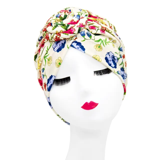European And American Popular Donut Turban Hat Ball Swirl Disc Flower Hat P - Shop at LoveMi