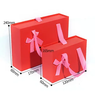 Gift Box Knot Wedding Box With Hand Gift Portable Drawer Gift Box Custom Gift Box - 07Style