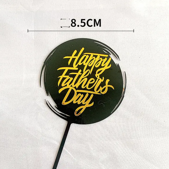 Father's Day Cake Decoration Dad Birthday Decoration Accessories Dad Double Acrylic Insert Letter Baking Decoration I - Shop at LoveMi