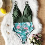 Women swimwear Swimsuit Bikini Sexy Plus Size OnePiece - C-L