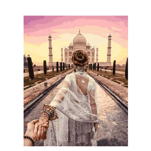 Beauty Picture Oil Painting Hand painted Kit Canvas Drawing Home Decoration Gift No Fram - Shop at LoveMi