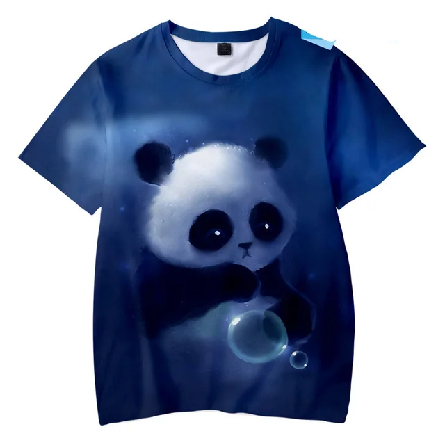 Cute Panda Series 3D Digital Color Printing Short Sleeve H - Shop at LoveMi