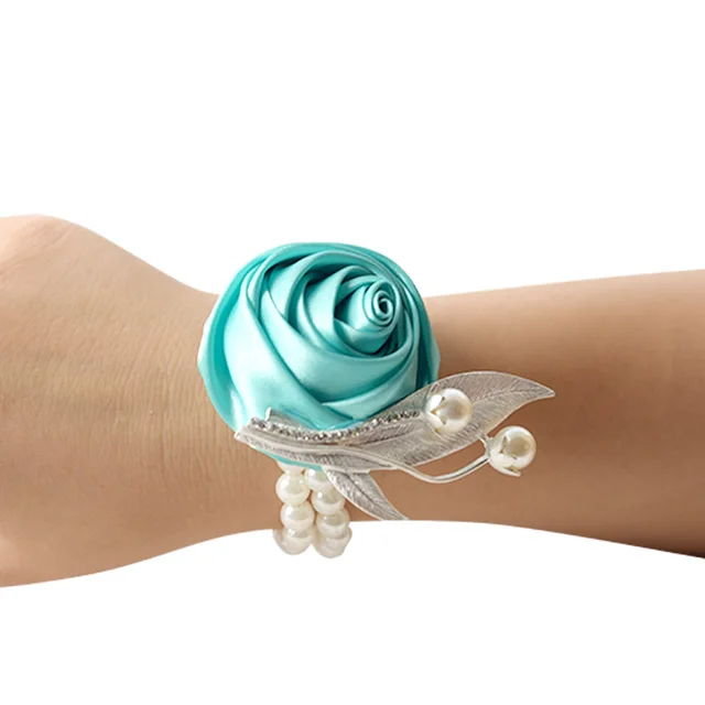 Wedding Gift Manufacturers, Wedding Decoration, Wrist Flower Corsage Brooch, Bridal Dress Up, Small Gifts Green - Shop at LoveMi