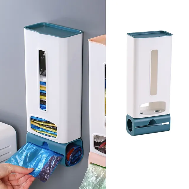 Trash Bag Storage Box Artifact Extraction Type Free Punch Dark Blue - Shop at LoveMi