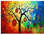 Abstract Tree-DIY Painting With Digital Kit - 40X50Cm