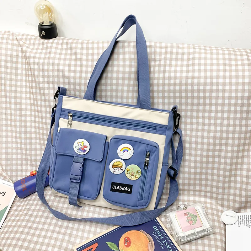 Large capacity Bag For Primary And Middle School Students And Girls To Make Up Lessons Blue - Shop at LoveMi