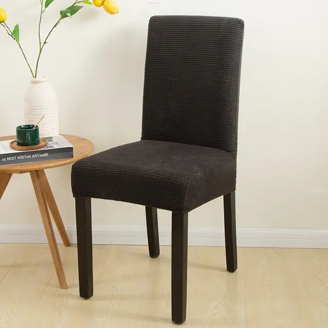 Dining Chair Office Elastic Dustproof Chair Cover Black - Shop at LoveMi