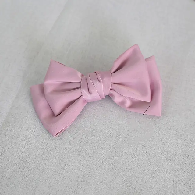 Burgundy Japanese Large Bow Hair Accessories Spring Top Clip Headdress 13Color - Shop at LoveMi