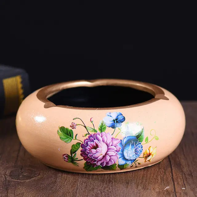 Bedroom Living Room Crystal Glass Ashtray European Trend 5Style - Shop at LoveMi