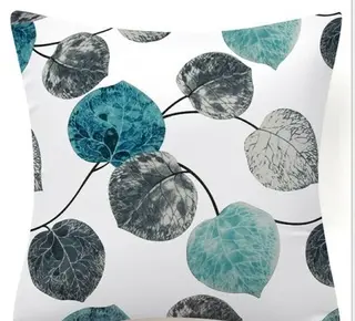 Blue Flower And Bird Pastoral Series Fabric Sofa Nap Car Cushion Pillow Cushion Pillow Case