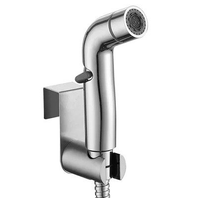 Stainless Steel Toilet Companion, Button Water Stop, Dual Function, Spray Gun Set Threepiece Spray Gun - Shop at LoveMi