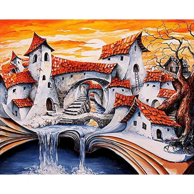 DIY Digital Oil Painting Manual Oil Paint Decorative Painting - Shop at LoveMi