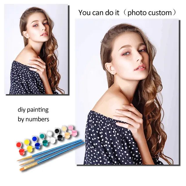 Digital Oil Painting Frameless Oil Painting Flower Landscape Character Animal Photo Decoration 60X75 - Shop at LoveMi