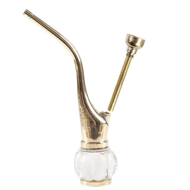 Brass Hookah Water Pipe Water Pipe Gold - Shop at LoveMi