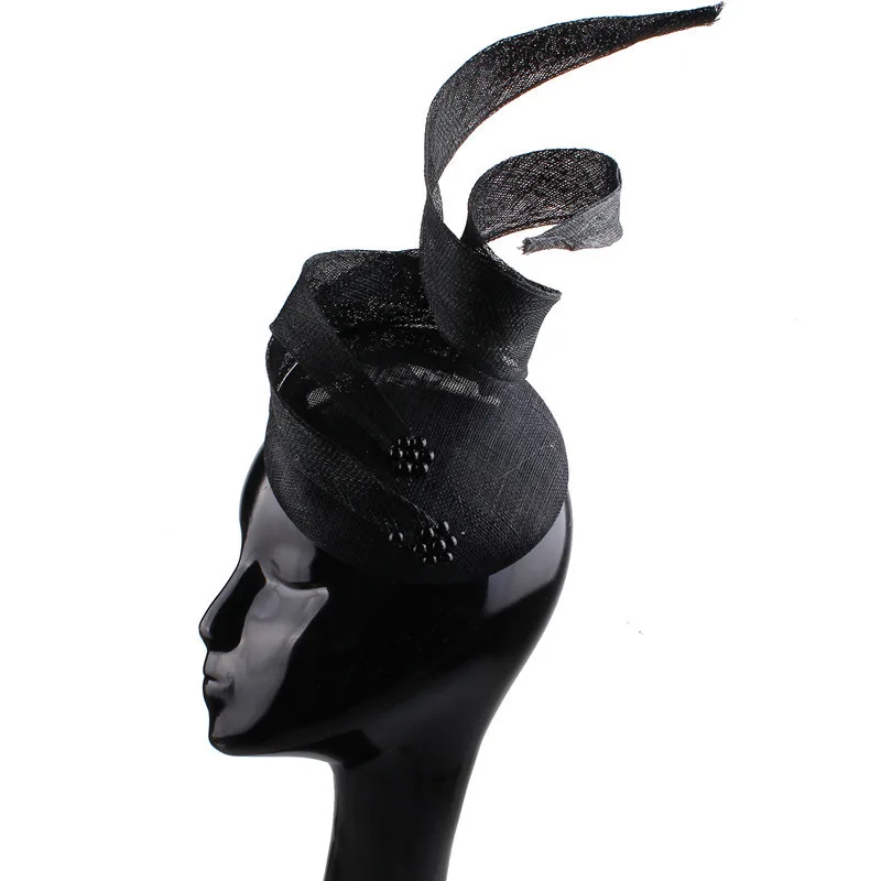 Four Layer Hemp Yarn Noble Headwear New Fashion European And American Style Hair Accessories Black - Shop at LoveMi