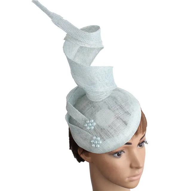 Four Layer Hemp Yarn Noble Headwear New Fashion European And American Style Hair Accessories White - Shop at LoveMi