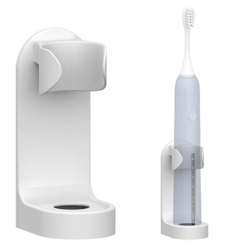 Electric Toothbrush Holder Free Punching Toothbrush Holder Storage Bracket White - Shop at LoveMi