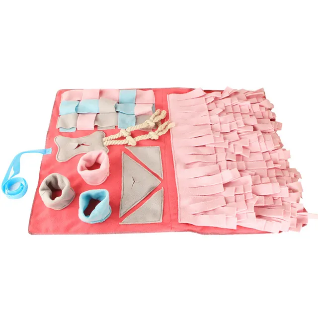 Dog Bite Resistance And Stress Relief Slow Food Training Game Blanket Pink - Shop at LoveMi