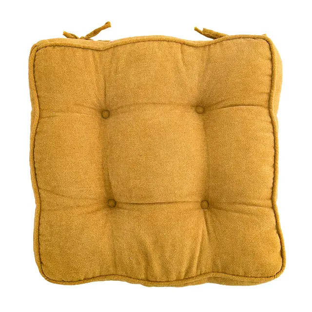 Thicken Tatami Stool Dining Table And Chair Cushion Yellow - Shop at LoveMi