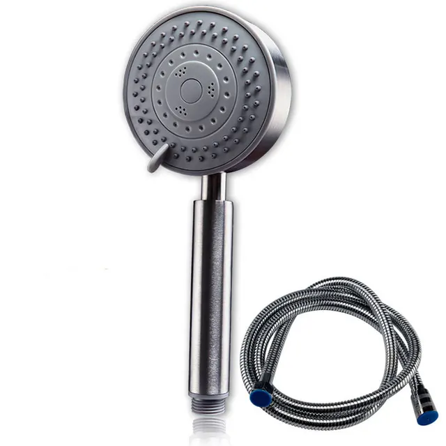 Stainless Steel Pressurized Double layer Shower Nozzle Household Handheld Pressurized Bath Water Heater Shower - Shop at LoveMi