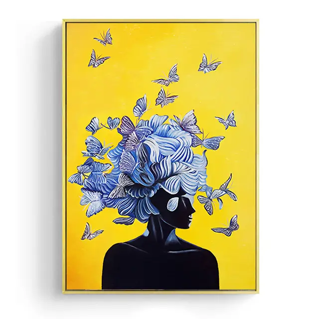 High Definition Painting Bedroom Hanging Painting Living Room Decoration Painting Golden A - Shop at LoveMi
