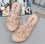 Non-slip wear-resistant Liu Ding flip-flops - Khaki