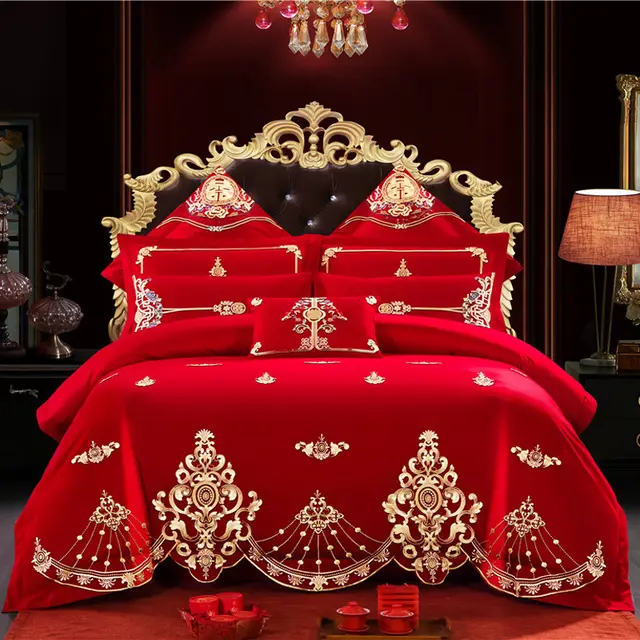 Embroidered cotton bedding Bed Sheet - Shop at LoveMi