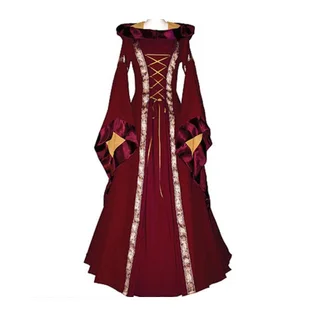 Halloween Dress Revival Victorian Dress - Red
