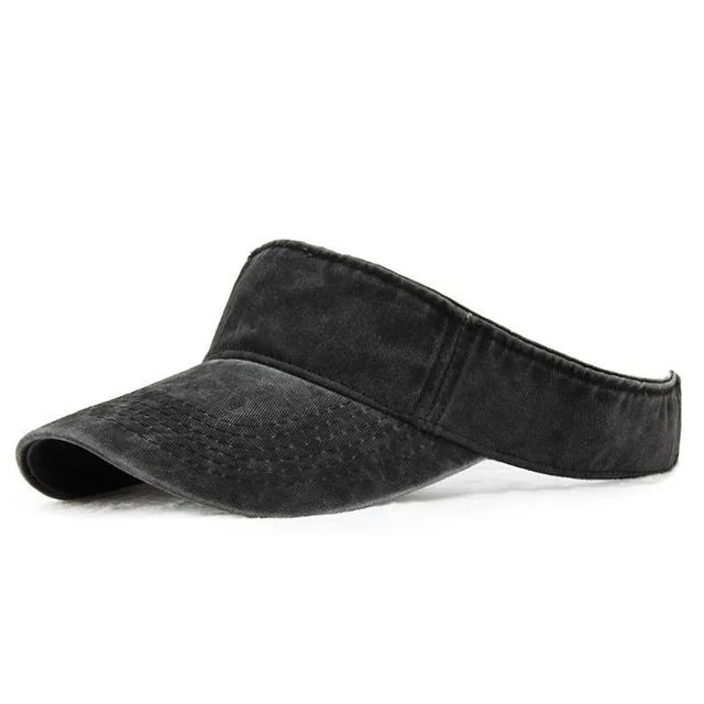Washed Cowboy Empty Top Baseball Cap, Cap, Sunscreen, Breathable, Outdoor Sports And Leisure Hat Black - Shop at LoveMi