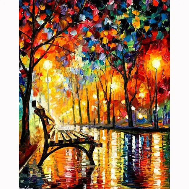 Round Shape Square Painting Garden Mosaic 5D Diamond Painting Square - Shop at LoveMi